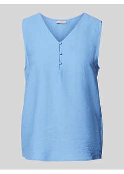 Top bluzkowy z krótką listwą guzikową model ‘Hot’ ze sklepu Peek&Cloppenburg  w kategorii Bluzki damskie - zdjęcie 172578028