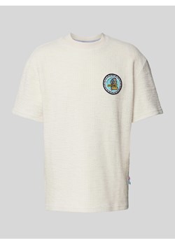 T-shirt z fakturowanym wzorem ze sklepu Peek&Cloppenburg  w kategorii T-shirty męskie - zdjęcie 172578079