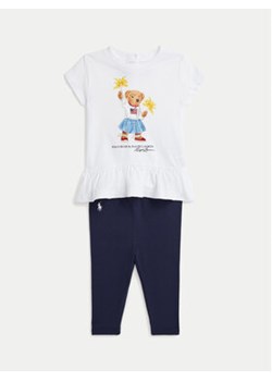 Polo Ralph Lauren Komplet t-shirt i legginsy 310942863001 Granatowy Regular Fit ze sklepu MODIVO w kategorii Komplety niemowlęce - zdjęcie 172578127