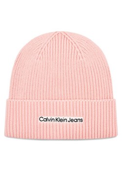 Calvin Klein Jeans Czapka K60K610119 Różowy ze sklepu MODIVO w kategorii Czapki zimowe damskie - zdjęcie 172578135