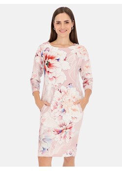 Dzianinowa sukienka z motywem kwiatów i smoka L'AF Lorna ze sklepu Eye For Fashion w kategorii Sukienki - zdjęcie 172578175