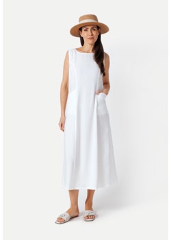 Prosta sukienka z lnem i wiskozą ze sklepu Molton w kategorii Sukienki - zdjęcie 172578317