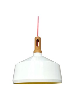 Nowoczesna biała lampa - K140-Obysdian ze sklepu Edinos.pl w kategorii Lampy wiszące - zdjęcie 172579087