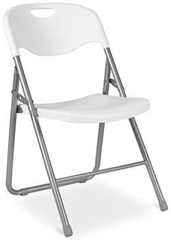 Białe krzesło składane na taras - Arys 4X ze sklepu Edinos.pl w kategorii Krzesła - zdjęcie 172579139