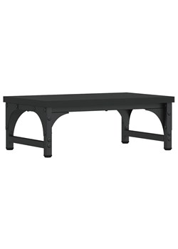 Czarna minimalistyczna nadstawka na biurko - Redgun 3X ze sklepu Edinos.pl w kategorii Meble biurowe - zdjęcie 172579365