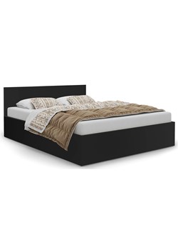 Czarne łóżko z pojemnikiem i materacem 160x200 - Cansar 3X ze sklepu Edinos.pl w kategorii Łóżka i materace - zdjęcie 172579415