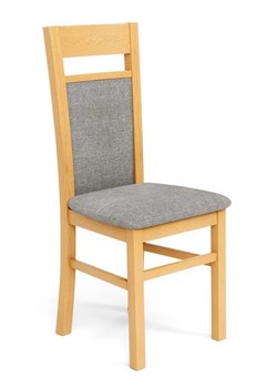 Skandynawskie krzesło drewniane Lettar - Dąb miodowy ze sklepu Edinos.pl w kategorii Krzesła - zdjęcie 172579658