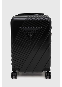 Guess walizka TUFFLEY kolor czarny TMH926 59830 ze sklepu ANSWEAR.com w kategorii Walizki - zdjęcie 172580157