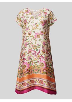 Sukienka o długości do kolan z nadrukiem na całej powierzchni ze sklepu Peek&Cloppenburg  w kategorii Sukienki - zdjęcie 172580898