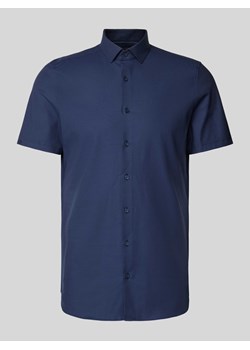 Koszula biznesowa o kroju body fit z rękawem o dł. 1/2 model ‘NEW YORK’ ze sklepu Peek&Cloppenburg  w kategorii Koszule męskie - zdjęcie 172580929