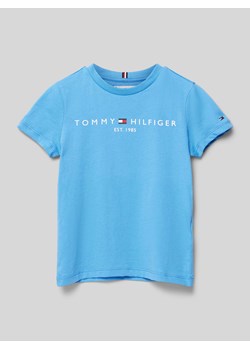T-shirt z nadrukiem z logo ze sklepu Peek&Cloppenburg  w kategorii T-shirty chłopięce - zdjęcie 172580979