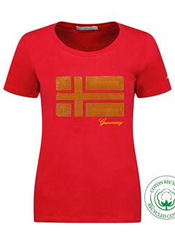 Geographical Norway Koszulka &quot;Jonquille&quot; w kolorze czerwonym ze sklepu Limango Polska w kategorii Bluzki damskie - zdjęcie 172581179