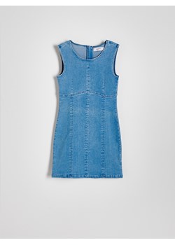 Reserved - Jeansowa sukienka mini - niebieski ze sklepu Reserved w kategorii Sukienki - zdjęcie 172582387