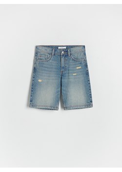 Reserved - Jeansowe szorty - niebieski ze sklepu Reserved w kategorii Spodenki chłopięce - zdjęcie 172582465