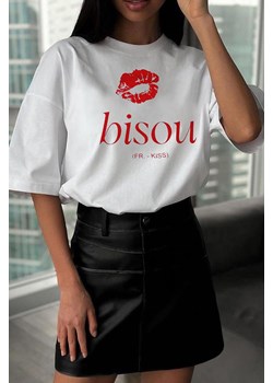 T-shirt GRENILFA WHITE ze sklepu Ivet Shop w kategorii Bluzki damskie - zdjęcie 172585129