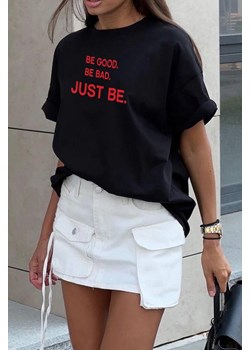 T-shirt ROSILFA BLACK ze sklepu Ivet Shop w kategorii Bluzki damskie - zdjęcie 172585136