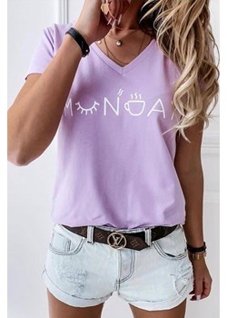 T-shirt KROLILDA LILA ze sklepu Ivet Shop w kategorii Bluzki damskie - zdjęcie 172585145