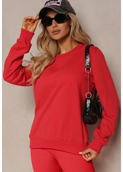 Czerwona Bluza o Klasycznym Kroju ze Ściągaczami Gremia ze sklepu Renee odzież w kategorii Bluzy damskie - zdjęcie 172585308