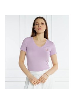 GUESS T-shirt VN MINI TRIANGLE | Slim Fit ze sklepu Gomez Fashion Store w kategorii Bluzki damskie - zdjęcie 172586769