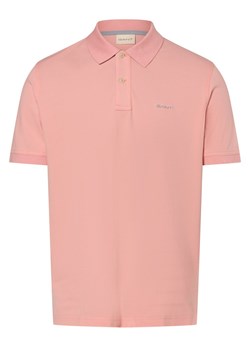 Gant Męska koszulka polo Mężczyźni Bawełna różowy jednolity ze sklepu vangraaf w kategorii T-shirty męskie - zdjęcie 172588437