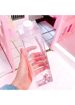 Butelka na wodę wzór różowej pantery - Wzór 2 / 500ml ze sklepu Maybella.pl w kategorii Bidony i butelki - zdjęcie 172588949