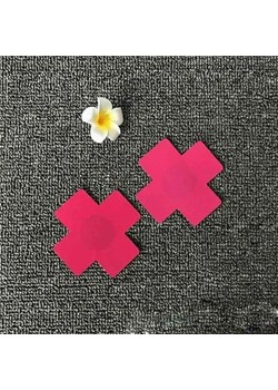 Naklejki zakrywające sutki X - Różowy / Uniwersalny ze sklepu Maybella.pl w kategorii Akcesoria do bielizny - zdjęcie 172589915