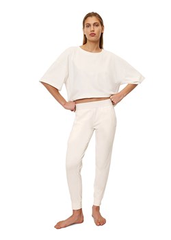 Marc O´Polo Spodnie dresowe w kolorze białym ze sklepu Limango Polska w kategorii Spodnie damskie - zdjęcie 172591456