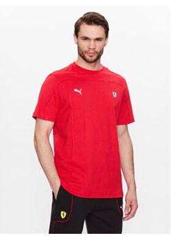 Puma T-Shirt Ferrari Style 538332 Czerwony Regular Fit ze sklepu MODIVO w kategorii T-shirty męskie - zdjęcie 172591667