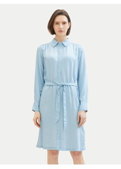 Tom Tailor Sukienka koszulowa 1040366 Błękitny Regular Fit ze sklepu MODIVO w kategorii Sukienki - zdjęcie 172591767