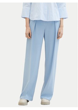 Tom Tailor Spodnie materiałowe 1040686 Błękitny Wide Leg ze sklepu MODIVO w kategorii Spodnie damskie - zdjęcie 172591845