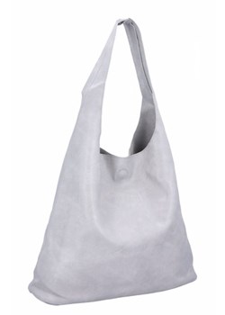 Duże Torebki Damskie Shopper Bag firmy Herisson Jasno Szare (kolory) ze sklepu torbs.pl w kategorii Torby Shopper bag - zdjęcie 172592547