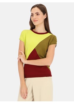 Dzianinowa trójkolorowa bluzka Potis & Verso Karolina ze sklepu Eye For Fashion w kategorii Bluzki damskie - zdjęcie 172592755