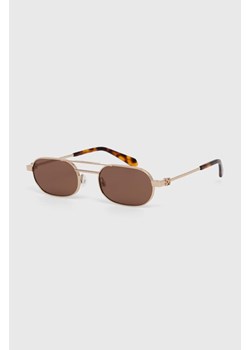 Off-White okulary przeciwsłoneczne kolor brązowy OERI123_557664 ze sklepu ANSWEAR.com w kategorii Okulary przeciwsłoneczne damskie - zdjęcie 172593336