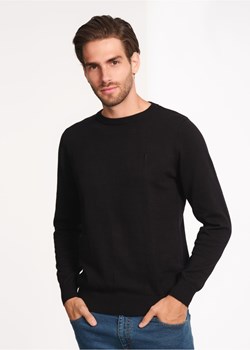 Czarny sweter męski basic ze sklepu OCHNIK w kategorii Swetry męskie - zdjęcie 172593968