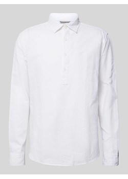 Koszula lniana o kroju regular fit z kołnierzykiem typu kent model ‘MAZE’ ze sklepu Peek&Cloppenburg  w kategorii Koszule męskie - zdjęcie 172594309