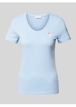 T-shirt z nadrukowanym motywem ze sklepu Peek&Cloppenburg  w kategorii Bluzki damskie - zdjęcie 172594339