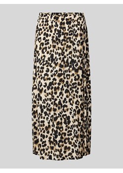 Spódnica midi z wiskozy z elastycznym pasem model ‘MARRAKECH’ ze sklepu Peek&Cloppenburg  w kategorii Spódnice - zdjęcie 172594495