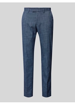 Spodnie do garnituru o kroju slim fit z tkanym wzorem model ‘Steve’ ze sklepu Peek&Cloppenburg  w kategorii Spodnie męskie - zdjęcie 172594547