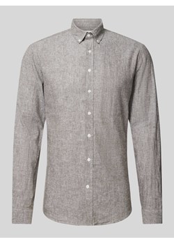 Koszula casualowa z fakturowanym wzorem ze sklepu Peek&Cloppenburg  w kategorii Koszule męskie - zdjęcie 172594619