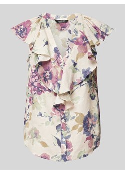 Bluzka lniana z falbanami ze sklepu Peek&Cloppenburg  w kategorii Koszule damskie - zdjęcie 172594785