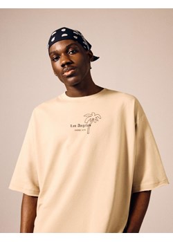 Koszulka NEW LA TERRY Beż S ze sklepu Diverse w kategorii T-shirty męskie - zdjęcie 172596426