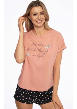 Bawełniana piżama damska Adore 41303-30X, Kolor różowo-czarny, Rozmiar L, Henderson ze sklepu Intymna w kategorii Piżamy damskie - zdjęcie 172597409