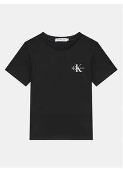 Calvin Klein Jeans T-Shirt Monogram IU0IU00624 M Czarny Regular Fit ze sklepu MODIVO w kategorii T-shirty chłopięce - zdjęcie 172598269
