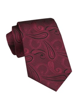 Elegancki Krawat Męski Angelo di Monti - Bordowe Paisley KRADM2125 ze sklepu JegoSzafa.pl w kategorii Krawaty - zdjęcie 172598655