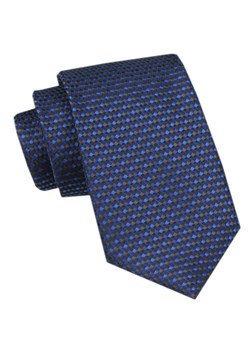 Elegancki Krawat Męski Angelo di Monti - Drobny Wzór, Granatowy Kolor KRADM2105 ze sklepu JegoSzafa.pl w kategorii Krawaty - zdjęcie 172598685