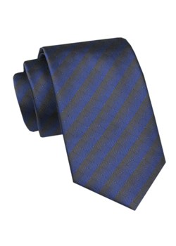 Elegancki Krawat Męski Angelo di Monti - Granat i Grafit, Prążek KRADM2118 ze sklepu JegoSzafa.pl w kategorii Krawaty - zdjęcie 172598687