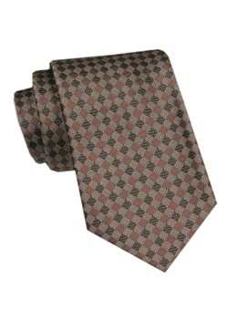 Elegancki Krawat Męski Angelo di Monti - Odcienie Brązów i Beżów KRADM2111 ze sklepu JegoSzafa.pl w kategorii Krawaty - zdjęcie 172598705