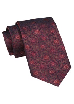 Elegancki Krawat Męski Angelo di Monti - Odcienie Czerwieni i Bordo, Kwiaty KRADM2100 ze sklepu JegoSzafa.pl w kategorii Krawaty - zdjęcie 172598707