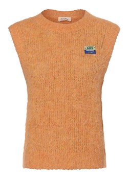 american vintage Sweter damski z zawartością alpaki - Bymi Kobiety pomarańczowy marmurkowy ze sklepu vangraaf w kategorii Kamizelki damskie - zdjęcie 172598796