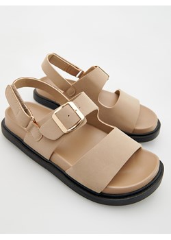 Reserved - Sandały z imitacji skóry - beżowy ze sklepu Reserved w kategorii Sandały dziecięce - zdjęcie 172599795